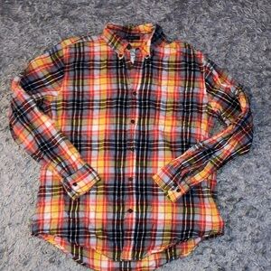 Plaid Multicolor Men's Shirt st. John’s Bay classic fit legacy flannel small